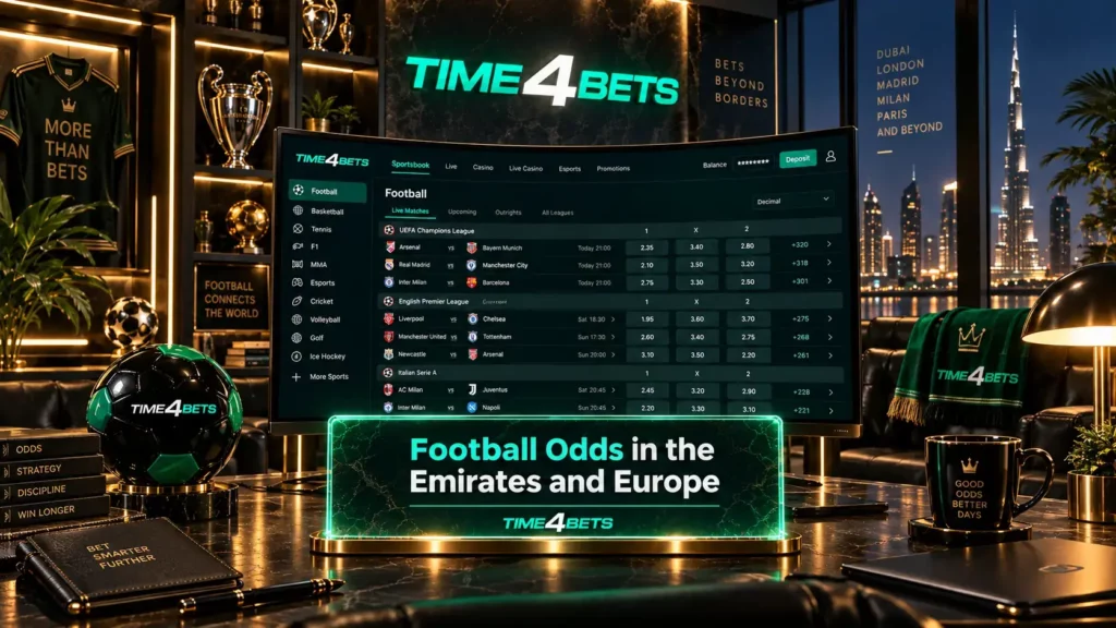 time4bet dubai footbal odds