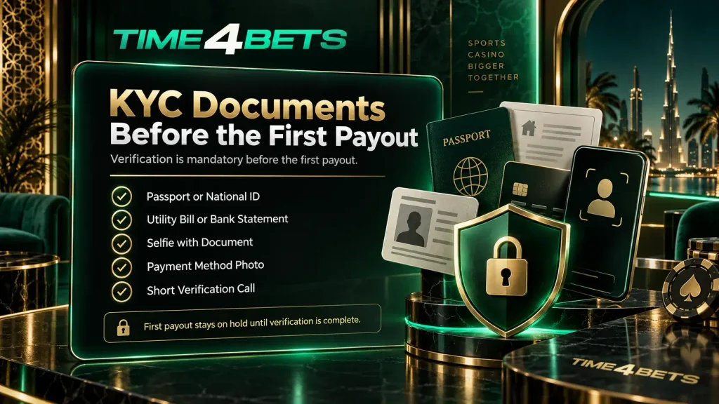time4bet dubai kyc documents