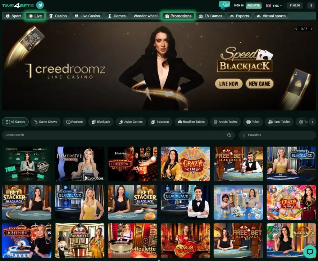 time4bet dubai live dealers
